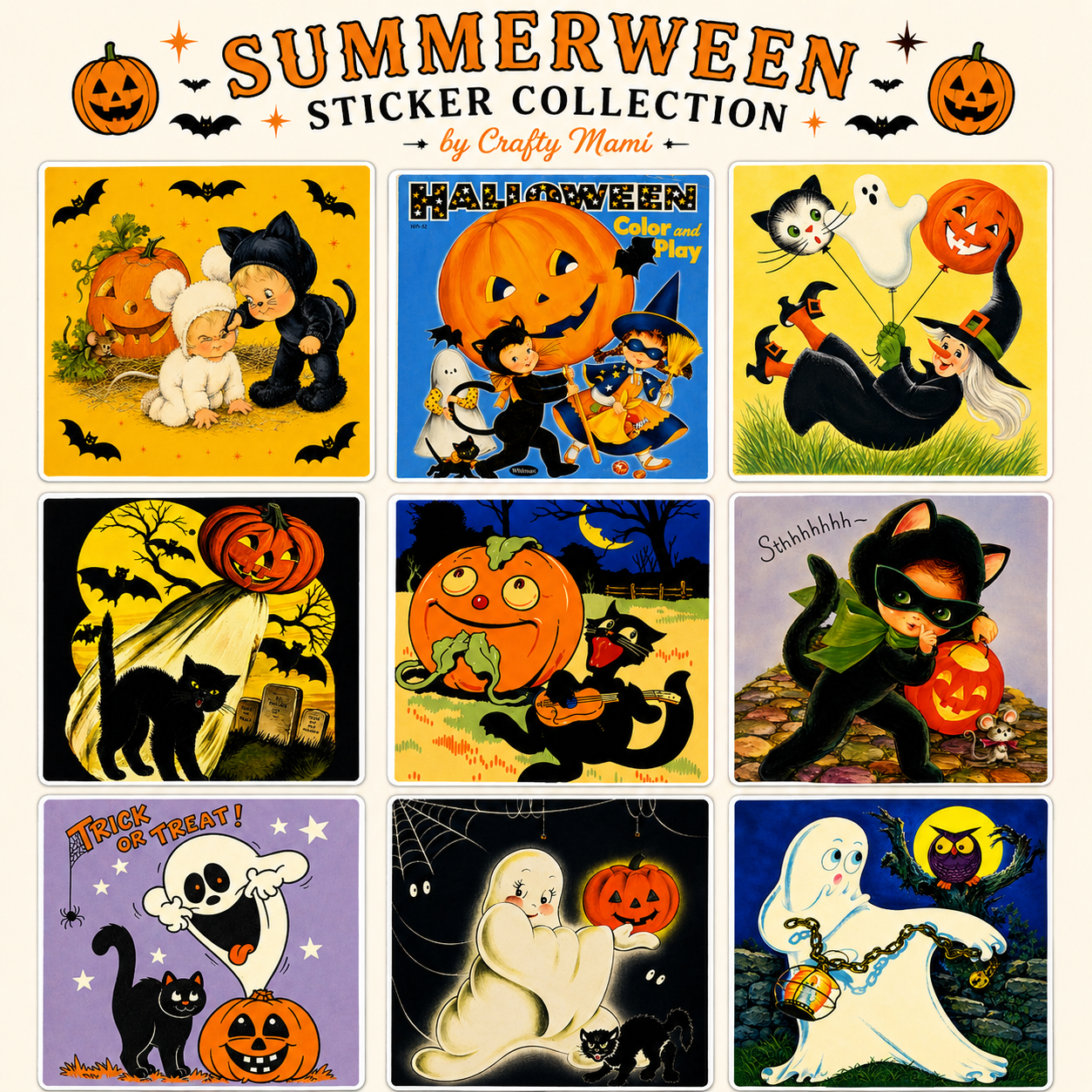 Summerween sticker pack A