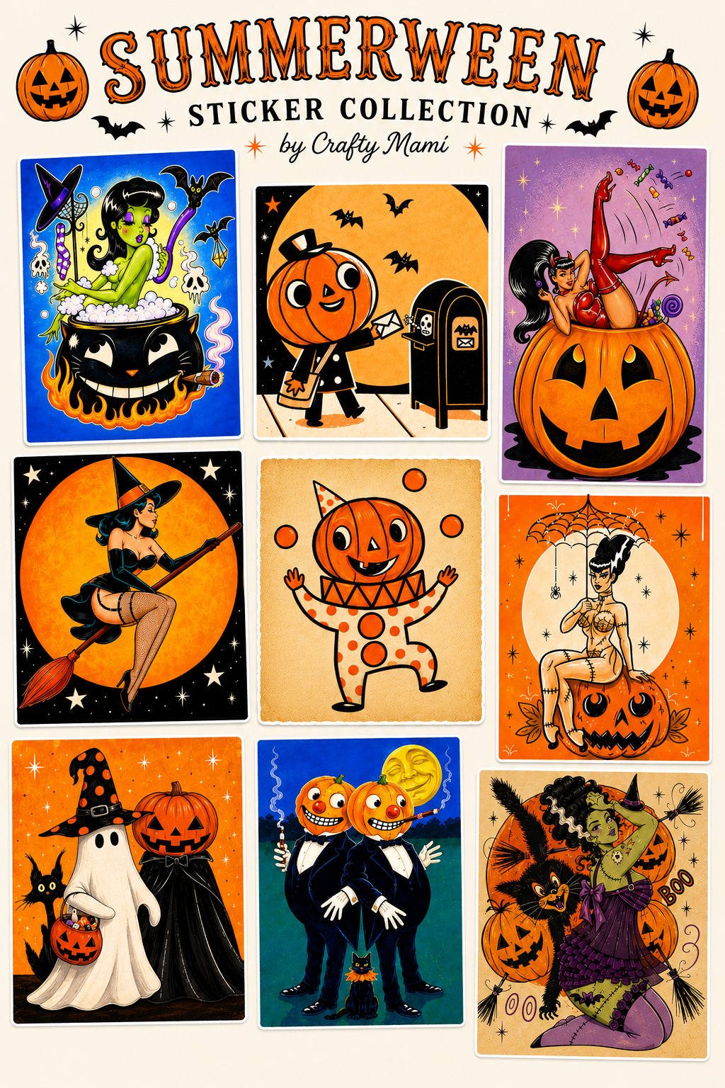 Summerween Sticker Pack B