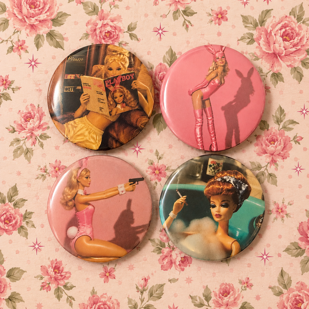 Bad Barbie Buttons