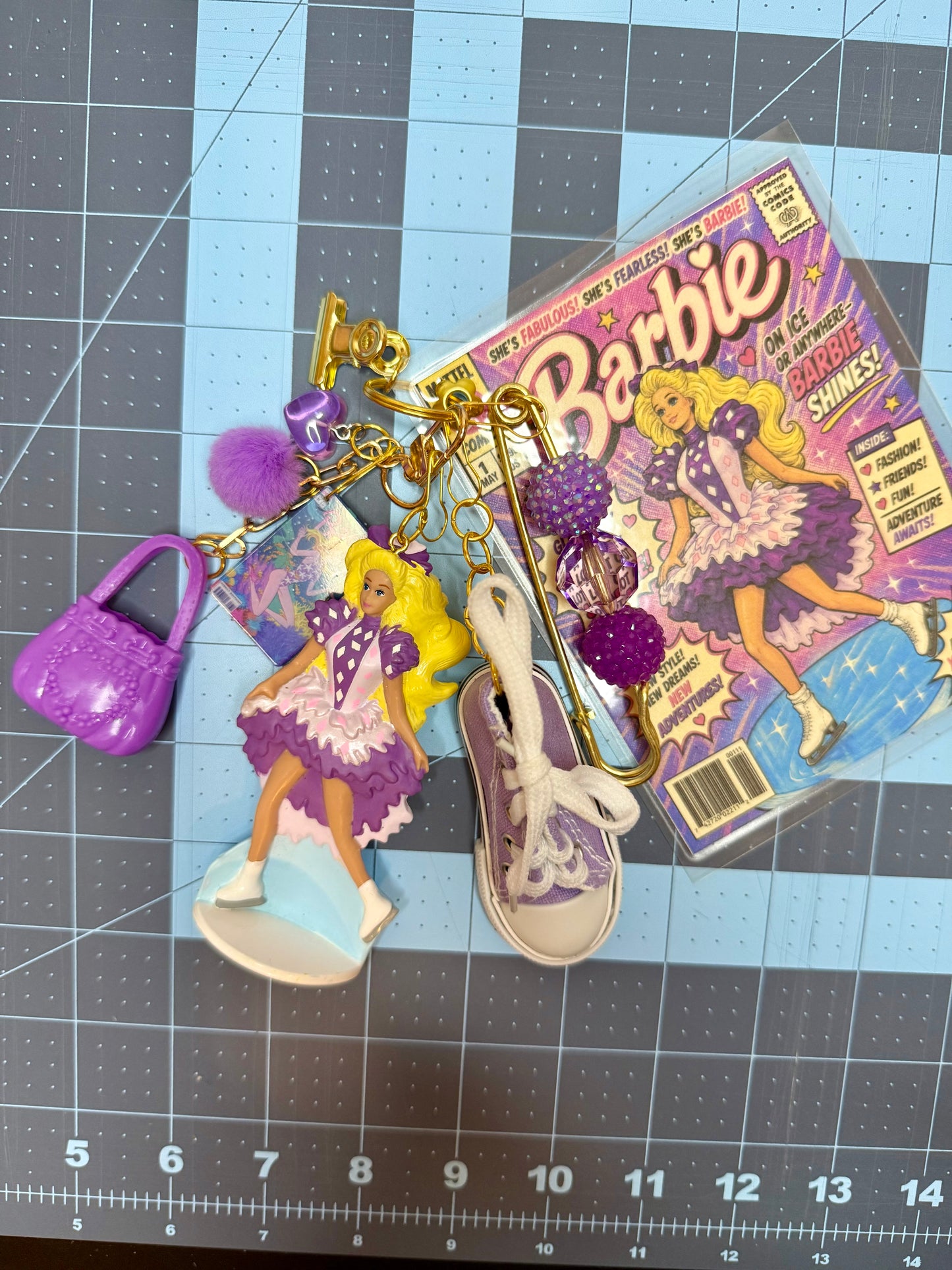 Ice Skating Barbie Charm